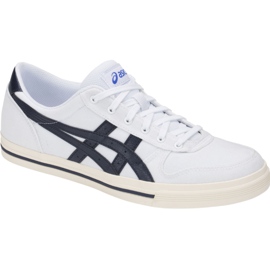 Chaussures Asics Aaron M 1201A008 101 blanche bleu marin 2