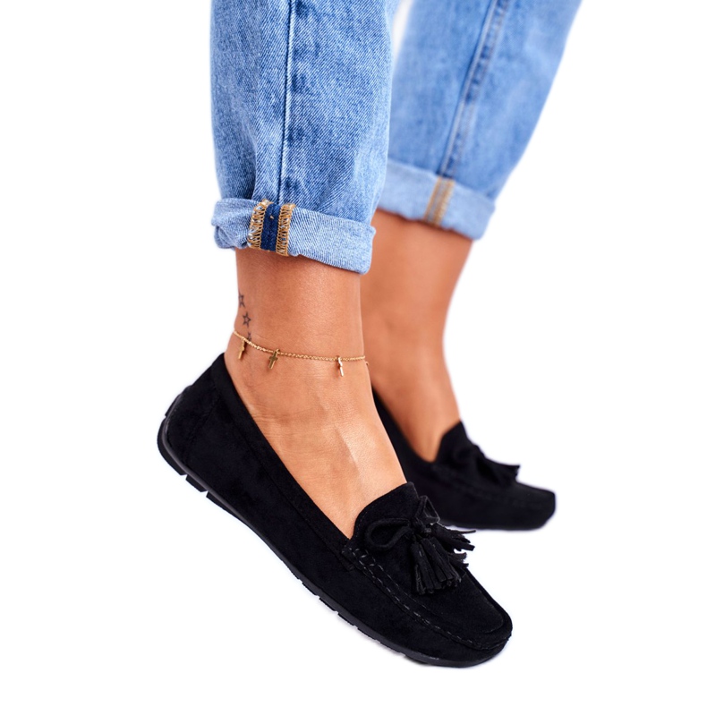 EVE Mocassins Femme Daim 20PB35-2003 Noir Donna Mia le noir 3