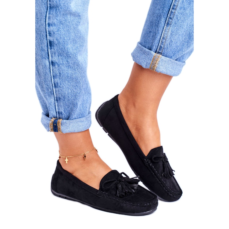 EVE Mocassins Femme Daim 20PB35-2003 Noir Donna Mia le noir 1