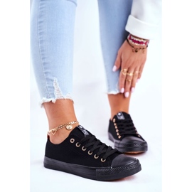 NEWS Baskets Basses Femme Noir Ecoma 1