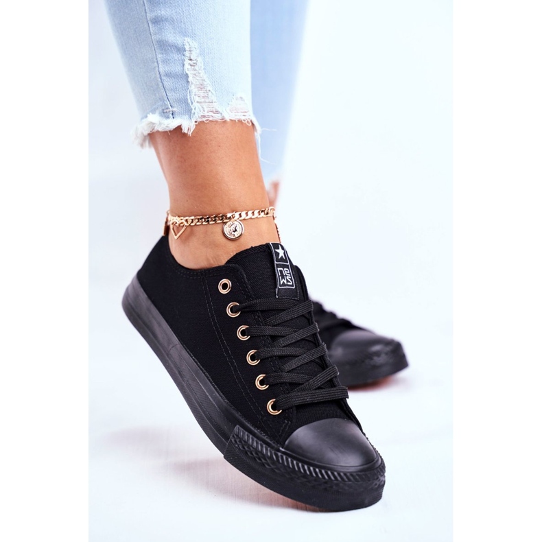 NEWS Baskets Basses Femme Noir Ecoma le noir 2 NEWS Baskets Basses Femme Noir Ecoma le noir 2