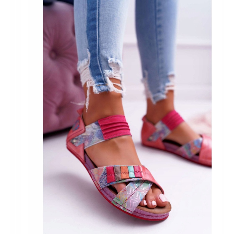 Sandales Femme Maciejka Rose 03375 Cuir multicolore 2