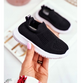 Apawwa Chaussures de Sport Enfant Slip-On Noir Eltros 1
