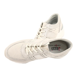 Jezzi Chaussures de sport confortables sur le talon compensé 20PB08-1641 beige 4