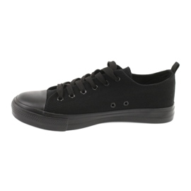 American Club Les baskets féminines liées LH17 / 22 Black noir 1