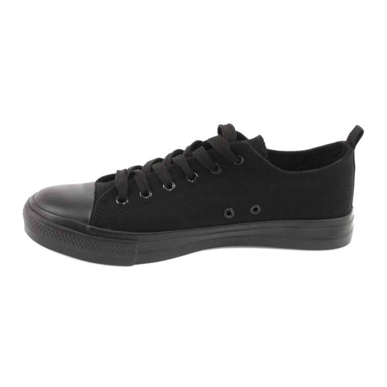 American Club Les baskets féminines liées LH17 / 22 Black noir 1