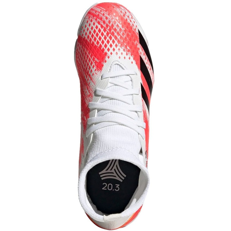 Chaussures d'intérieur adidas Predator 20.3 In Jr EG0931 multicolore blanc 1