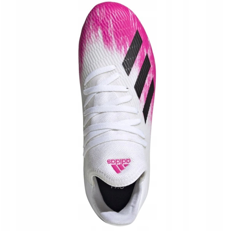 Chaussures de foot Adidas X 19.3 Fg Jr EG7150 multicolore blanche 2