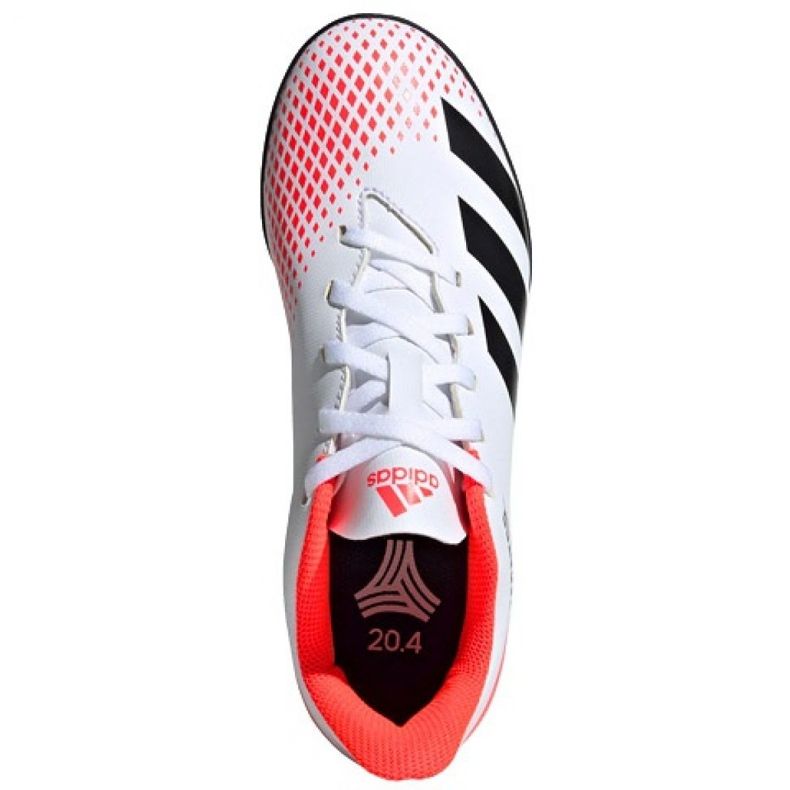 Chaussures de foot Adidas Predator 20.4 FxG Jr EG0933 multicolore blanche 1 Chaussures de foot Adidas Predator 20.4 FxG Jr EG0933 multicolore blanche 1