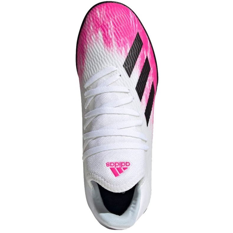 Chaussures de foot Adidas X 19.3 Tf Jr EG7174 multicolore blanche 1 Chaussures de foot Adidas X 19.3 Tf Jr EG7174 multicolore blanche 1