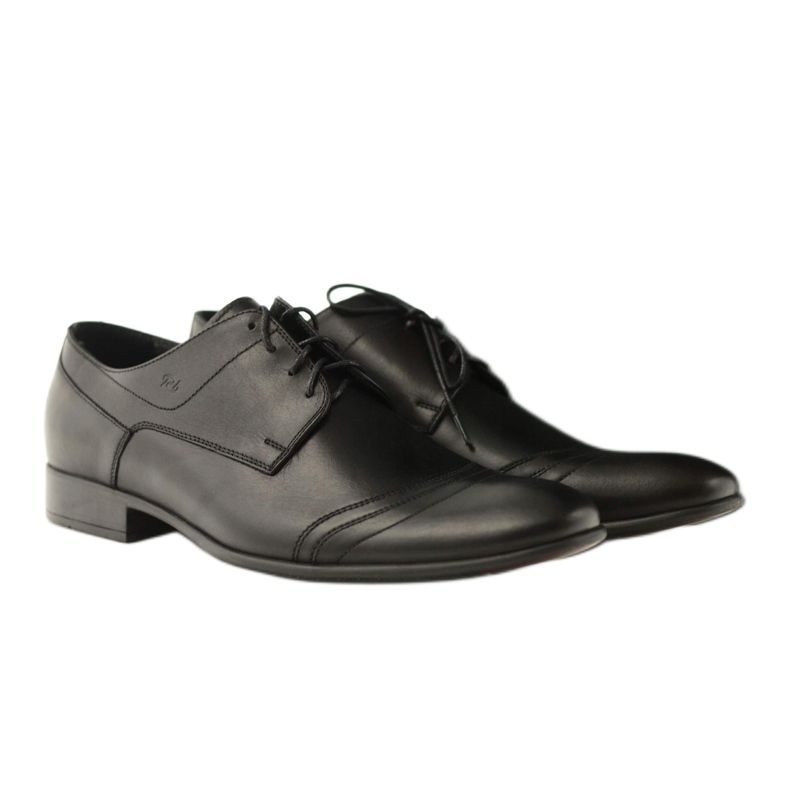 Chaussure basse cuir homme Pilpol 1099 noir 5