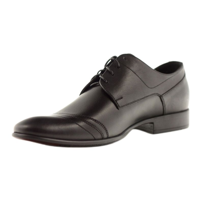 Chaussure basse cuir homme Pilpol 1099 noir 2