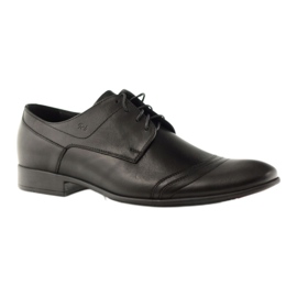 Chaussure basse cuir homme Pilpol 1099 noir 1