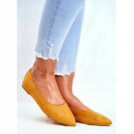 PS1 Ballerines Femme Eco-Suède Jaune Bellissima 1