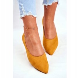PS1 Ballerines Femme Eco-Suède Jaune Bellissima 4