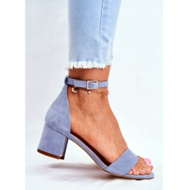 Sandales pour femmes Eco-Suede Sergio Leone Bleu SK839 2 Sandales pour femmes Eco-Suede Sergio Leone Bleu SK839 2