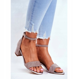 Sandales pour femmes Eco-Suede Sergio Leone Gris SK839 1