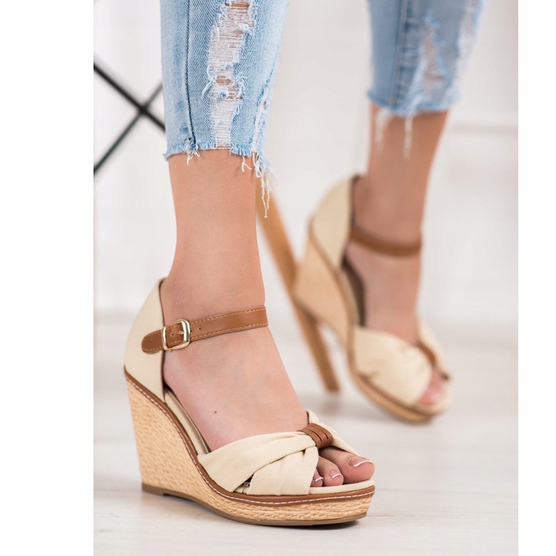 SHELOVET Sandales à talons hauts brun 1