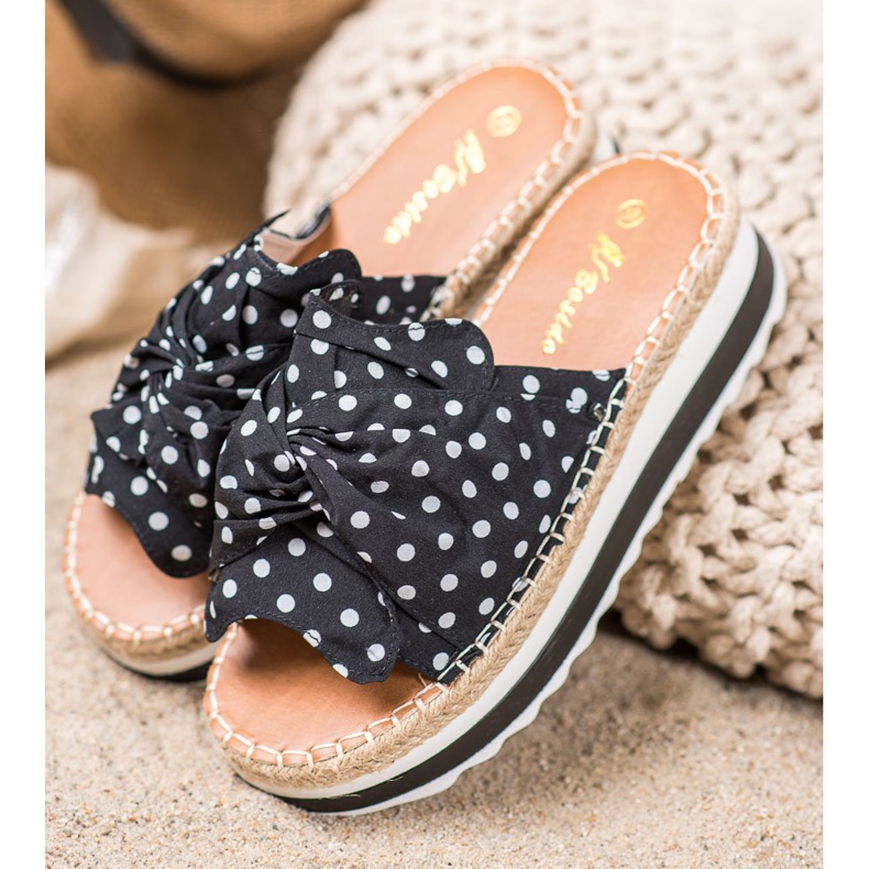 SHELOVET Pantoufles Sur Une Haute Plate-Forme le noir 1 SHELOVET Pantoufles Sur Une Haute Plate-Forme le noir 1