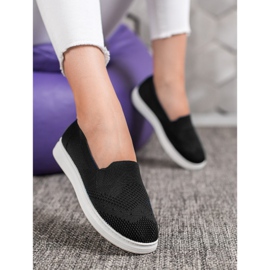 Via Giulia  Slipons sur la plate-forme le noir 1 Via Giulia  Slipons sur la plate-forme le noir 1