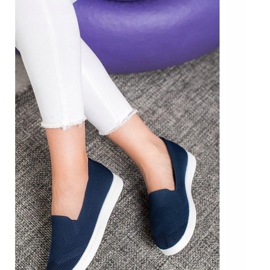 Via Giulia  Slipons sur la plate-forme bleu 1