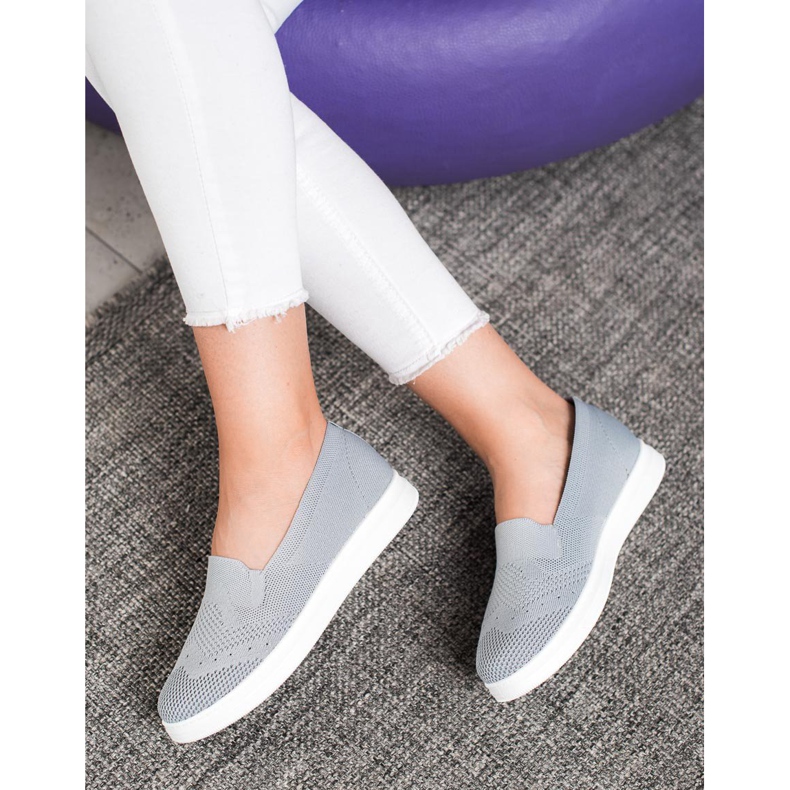 Via Giulia  Slipons sur la plate-forme gris 1