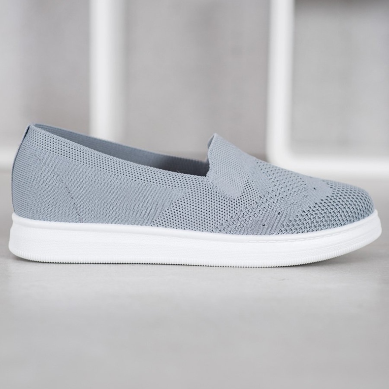 Via Giulia  Slipons sur la plate-forme gris 2