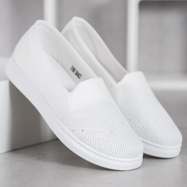 Via Giulia  Slipons sur la plate-forme blanc 2
