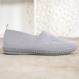 Via Giulia  Baskets à enfiler ajourées gris 3