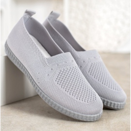 Via Giulia  Baskets à enfiler ajourées gris 5
