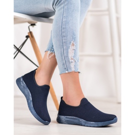 Super Mode Chaussures de sport à enfiler bleu marin bleu 1 Super Mode Chaussures de sport à enfiler bleu marin bleu 1