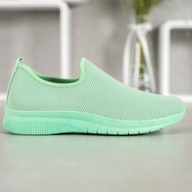 Super Mode Chaussures de sport à enfiler vert 2