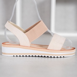Mannika Sandales en daim sur la plate-forme brun 4
