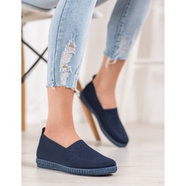 Via Giulia  Baskets à enfiler ajourées bleu marin bleu 2