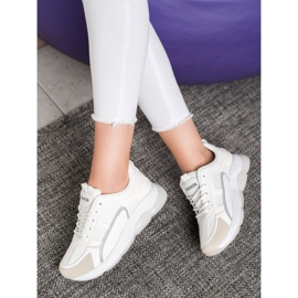 Via Giulia  Baskets À Paillettes Mode blanc 2