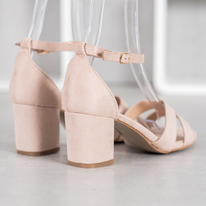 Mannika Sandales en daim brun 1