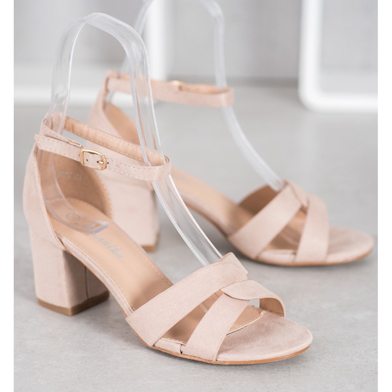 Mannika Sandales en daim brun 2