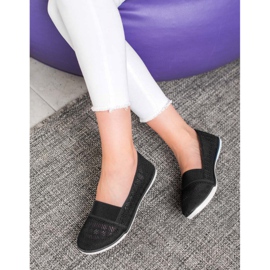 Bona Chaussures ajourées à enfiler le noir 2