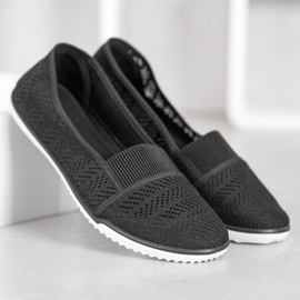 Bona Chaussures ajourées à enfiler le noir 1