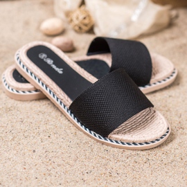 Renda Chaussons Textiles Noirs le noir 1 Renda Chaussons Textiles Noirs le noir 1