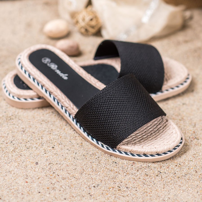 Renda Chaussons Textiles Noirs le noir 1 Renda Chaussons Textiles Noirs le noir 1