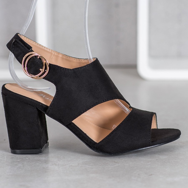 Mannika Sandales noires à talons hauts 2