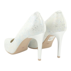 Espinto Escarpins chatoyants C-456/96 blanc blanche multicolore 4