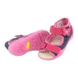 Chaussures enfant Befado jaune 342P015 bleu marin rose multicolore 3
