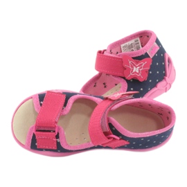 Chaussures enfant Befado jaune 342P015 bleu marin rose multicolore 4