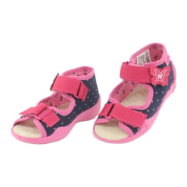 Chaussures enfant Befado jaune 342P015 bleu marin rose multicolore 2