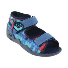 Chaussures enfant Befado 250P094 rouge bleu marine bleu multicolore 1