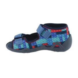 Chaussures enfant Befado 250P094 rouge bleu marin bleu multicolore 2