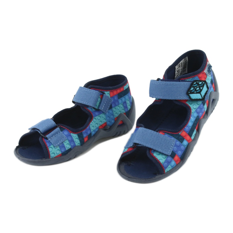 Chaussures enfant Befado 250P094 rouge bleu marin bleu multicolore 3