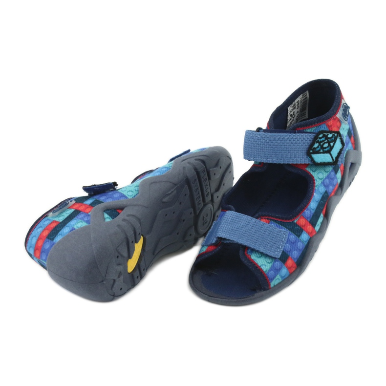 Chaussures enfant Befado 250P094 rouge bleu marin bleu multicolore 4